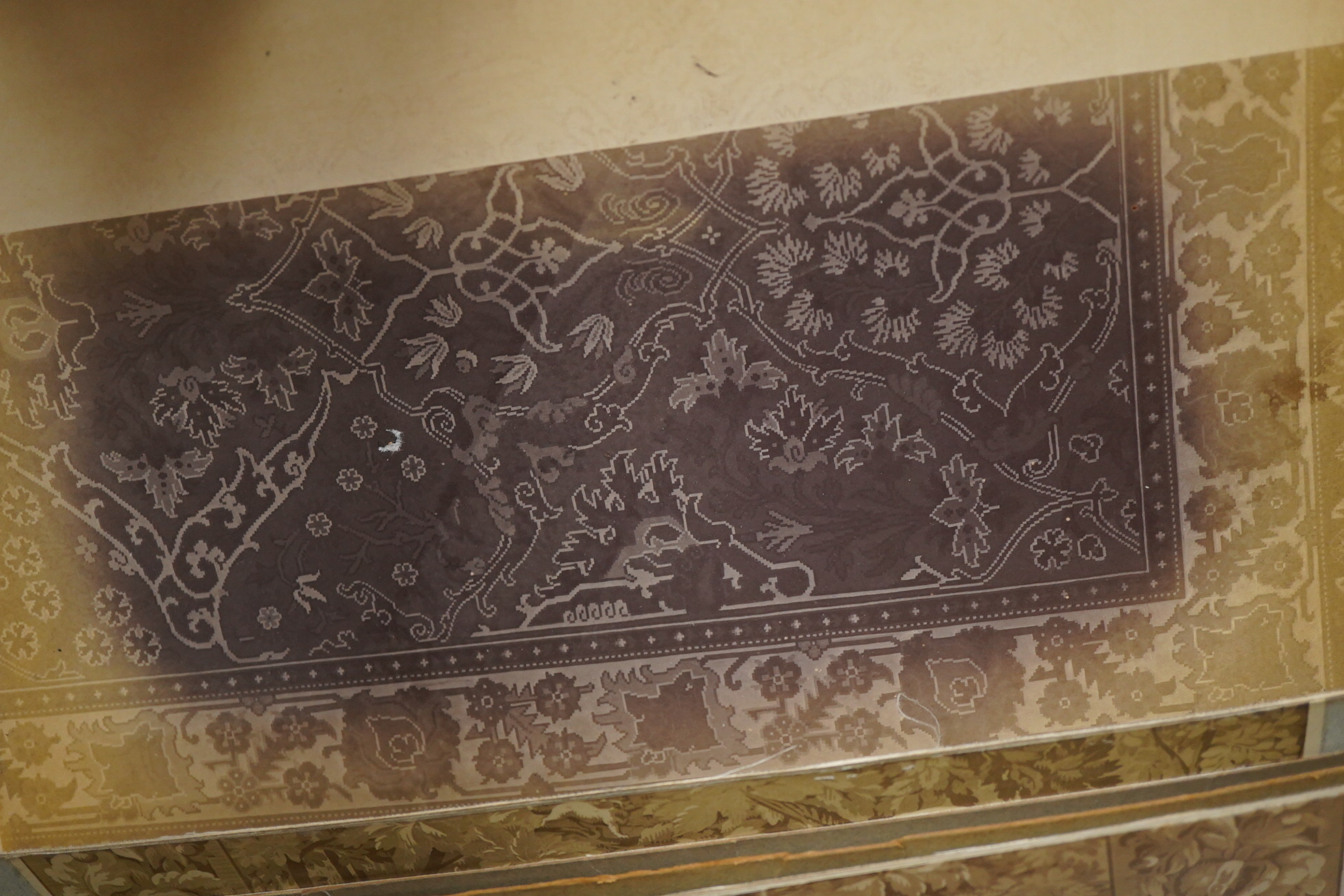 Arthur Martin, industrial designer; a portfolio of French textile designs recorded in the late 19th century as a photographic album sample design record.